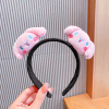 Cute headband, cartoon non-slip hairpins, three dimensional hairgrip with bow for face washing, hair accessory