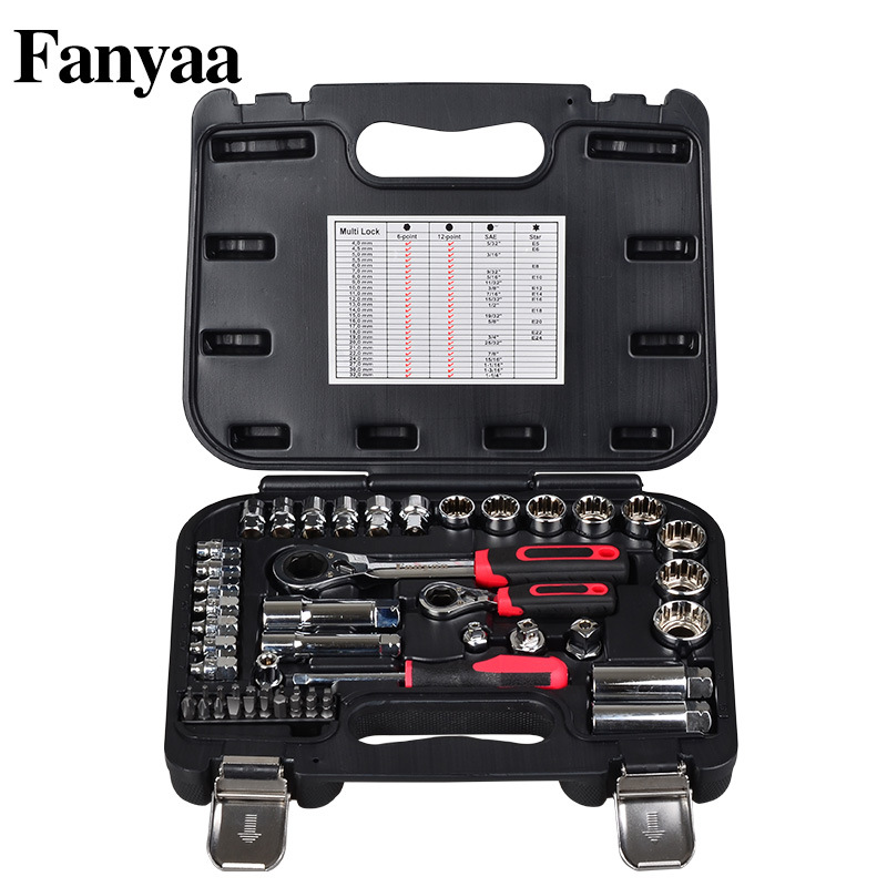 台湾Fanyaa泛亚贯穿式套筒棘轮扳手汽修用中空式棘轮扳手贯穿套筒
