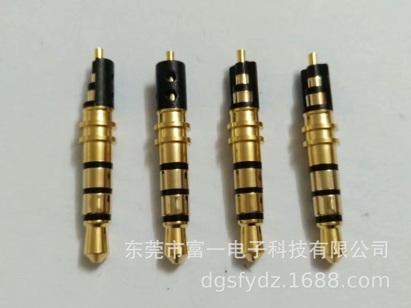 3.5立体三节四节双盘耳机插头 3.5特殊高端镀金耳机插针