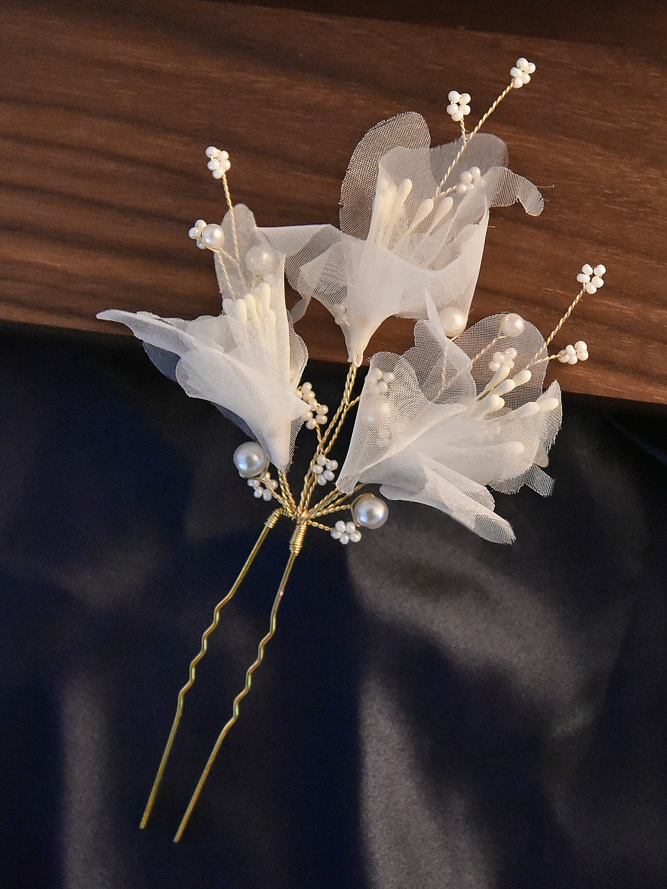 Hairpin Hair Accessories Type Elegant Lady Flower Metal Hairpin