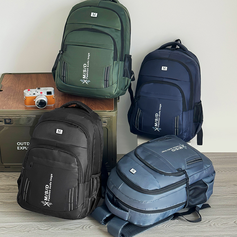 Al por mayor nueva mochila simple ocio mochila de estudiantes de primaria y secundaria de moda ligera de viaje mochila de gran capacidad