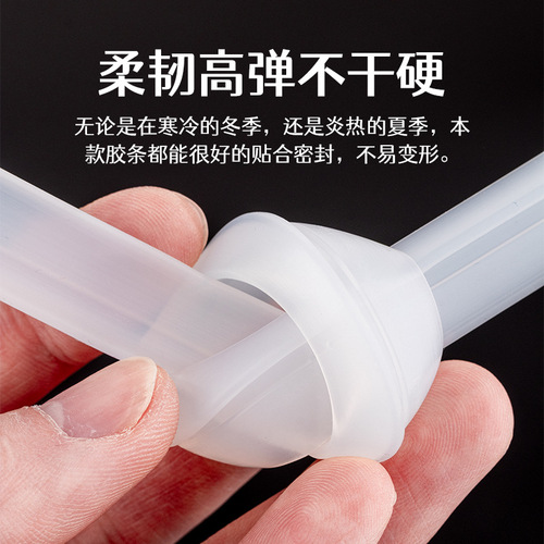 Dinggu 10 meters aluminum alloy door and window seals old-fashioned fixed glass strips tower-shaped crescent-shaped beading strips