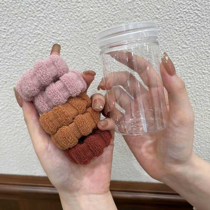 Durable cuerda de pelo enlatado banda de goma cuerda de pelo sin costuras de las mujeres alta Cola de Caballo anillo de pelo
