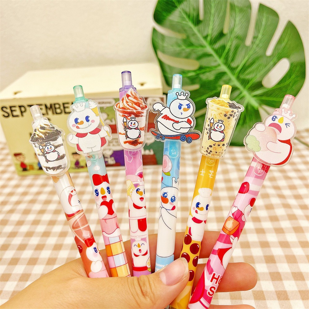 GP - 80008 miel Nieve Ice City parche pulsar lápiz móvil Kapibara Kulomi alto valor de la cara estudiante lápiz neutro 0.5