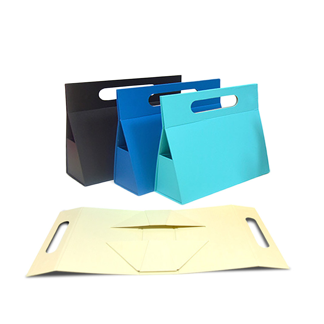 Caja plegable portátil triangular creativa Caja plegable triangular personalizada Caja de regalo de embalaje portátil Pedido en lotes pequeños