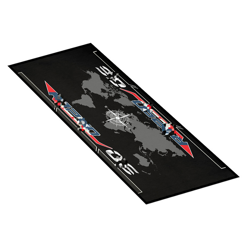 Alfombra para motocicleta, tapete de exhibición para sala de exposición de equipos de motociclismo, tapete especial para el suelo, alfombra para dormitorio, imprescindible para los entusiastas de las motocicletas, forma cuadrada.