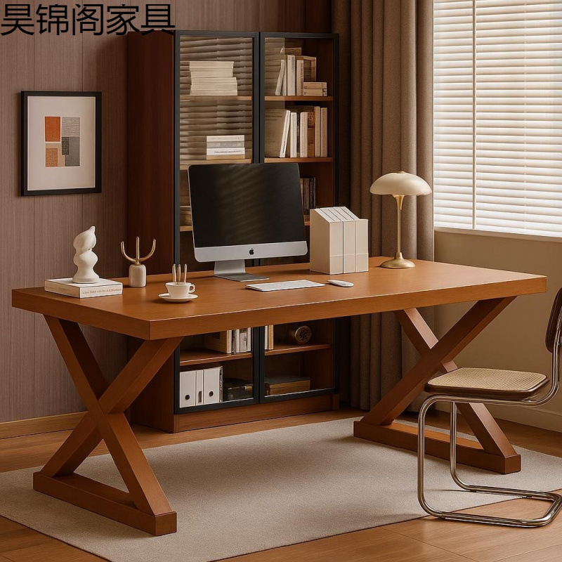 Solid Wood Computer Table Large Table Double Table Home Bedroom Rectangular Desk Calligraphy Table Tea Table Study Table
