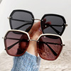 Retro brand metal sunglasses, 2022 collection, Korean style, wholesale