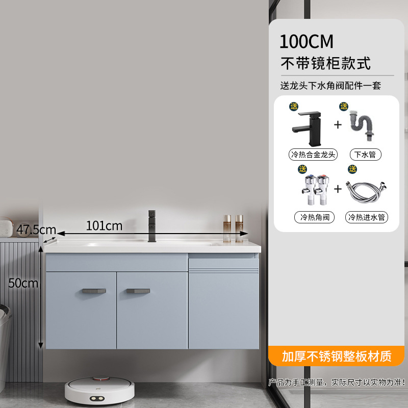 Azul Azul - 100CM Tres Puertas - Sin Gabinete de Espejo