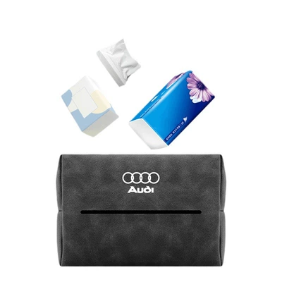 Car tissue box/set — suede tissue box paper bag