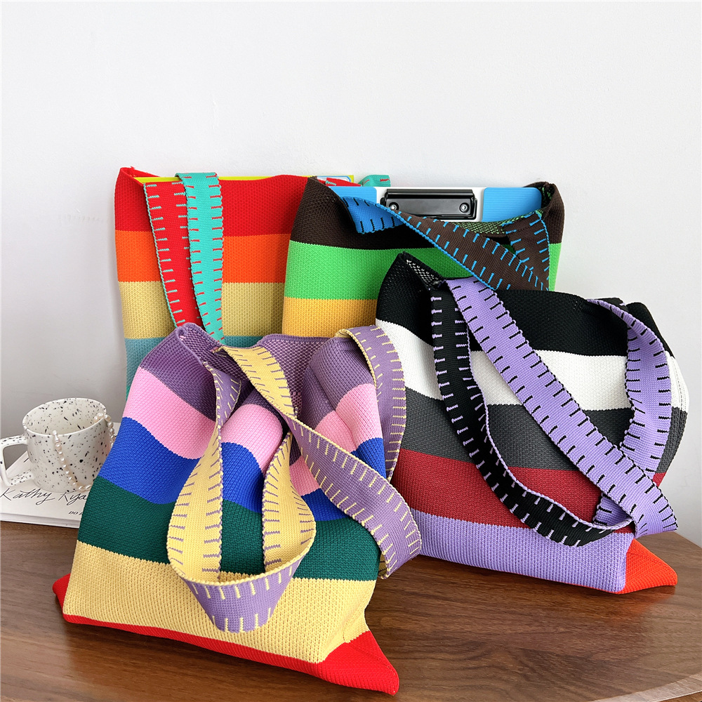 Women's Fashion Stripe Polyester Shopping Bags display picture 1