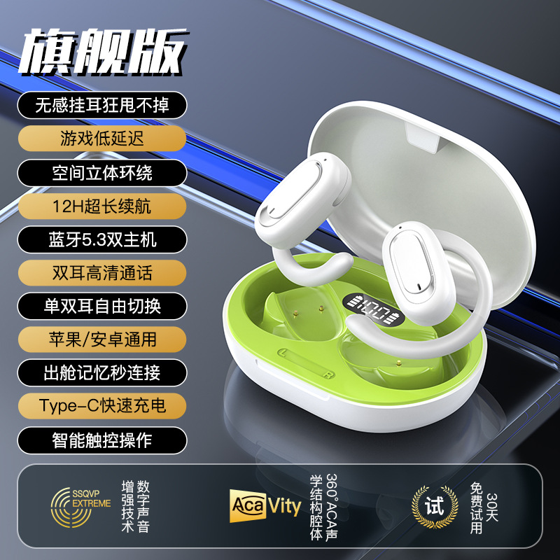 Transfronteriza caliente modelo privado T35 giratorio OWS auricular Bluetooth auricular deportivo montado en la oreja ultra-larga resistencia reducción de ruido