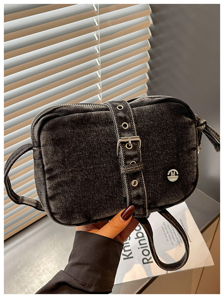 Bolso de denim retro para mujeres 2026 verano nueva moda transfronteriza de hombro mochila de viaje bolso ocio