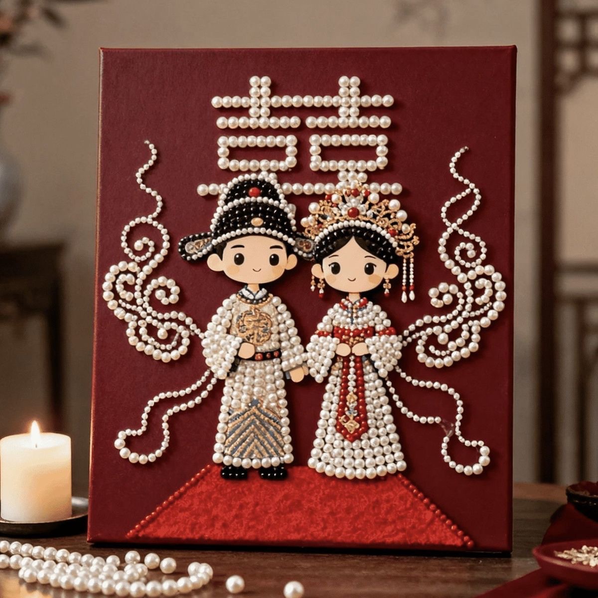 Los modelos de explosión inmediatamente tienen pinturas de perlas DIY pinturas de diamantes hechas a mano decoración creativa para enviar regalos a amigos pinturas autoadhesivas