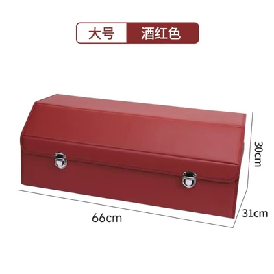 Car storage bag/box, car storage box folding car - burgundy-large-size-663130cm