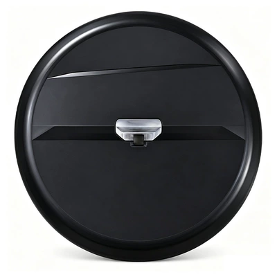 Hard-shell rear-mounted spare: Spare wheel cover
