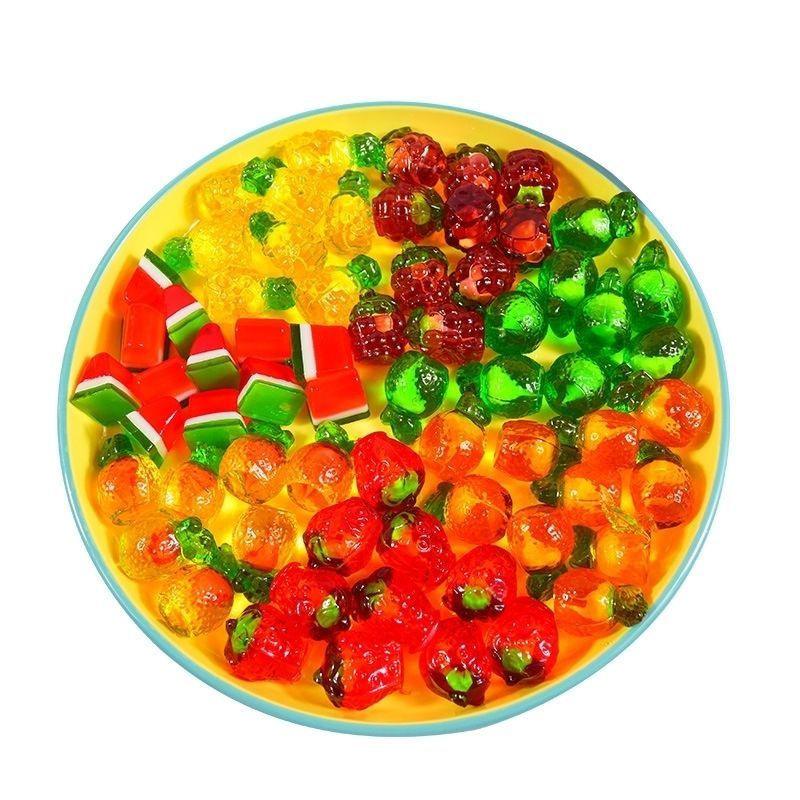 手抓包爆浆夹心酸奶4D橡皮糖苹果草莓菠萝果汁软糖摆摊夜市糖套餐|undefined