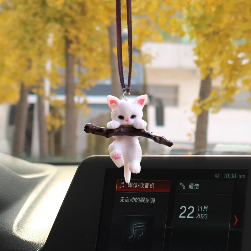 Dibujos animados transfronterizos lindo perrito colgante de coche colgante de coche rojo colgante de coche decoración de coche espejo retrovisor colgante
