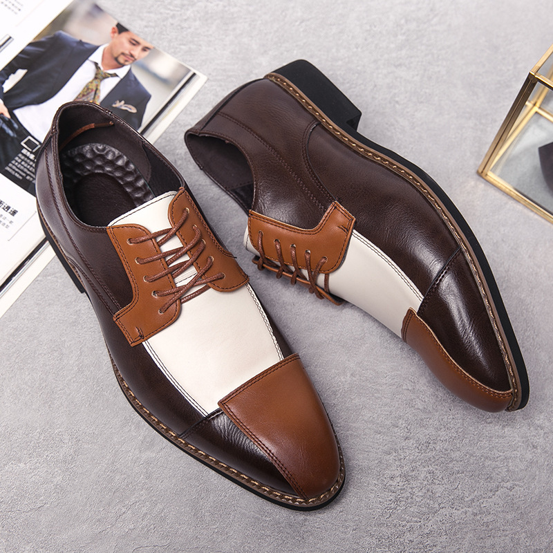 Nuevo otoño transfronterizo de hombres zapatos de moda de hombre zapatos de cuero de negocios de comercio exterior 48 zapatos de boda