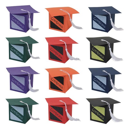 European-style new graduate season candy box, embossed concave craft graduation cap candy box, party return gift box wholesale