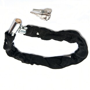 Bicycle anti-theft thick chain lock portable enlarged lock head electric car chain lock mountain bike chain lock 1 m