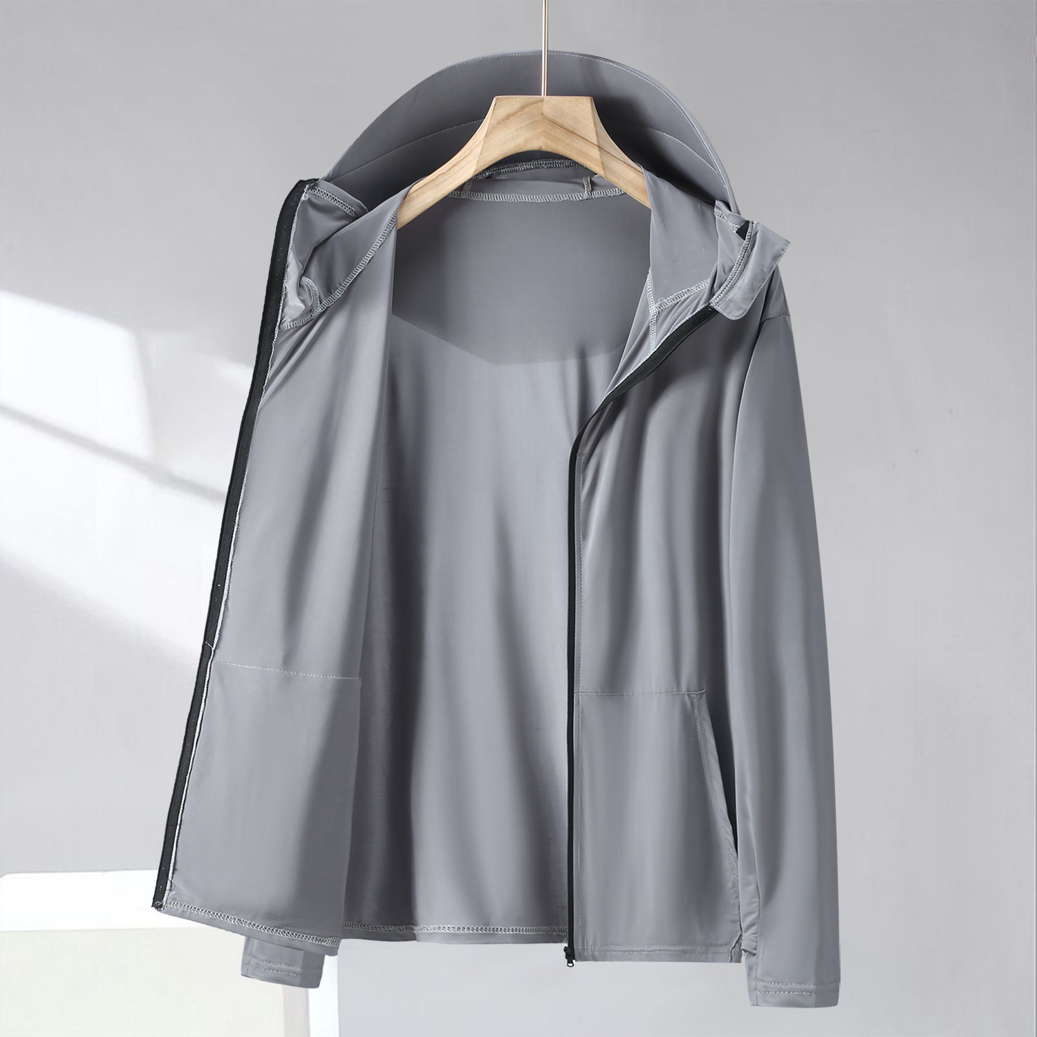 100kg Large Brim Ice Silk Sun Protection Clothing for Men Plus Size Uv Breathable Fishing New Sun Protection Clothing Trendy