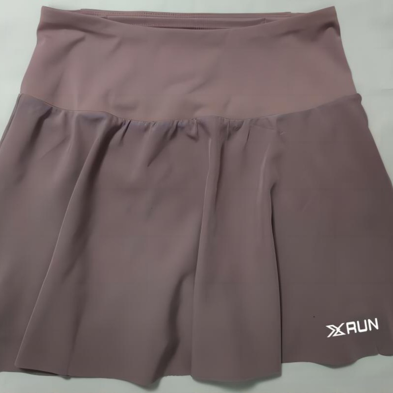 Falda pantalón deportiva para correr para mujer, elástica, antiexposición, de cintura alta, con bolsillo con cremallera, de secado rápido, para fitness, entrenamiento, yoga, ajuste ceñido.