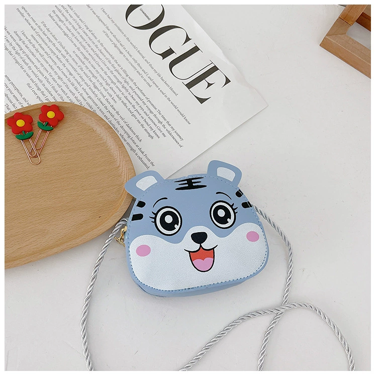 Cartoon polyurethane children's bag, one-shoulder bag, shoulder bag for leisure, small bag, wallet, 2022 collection, Korean style