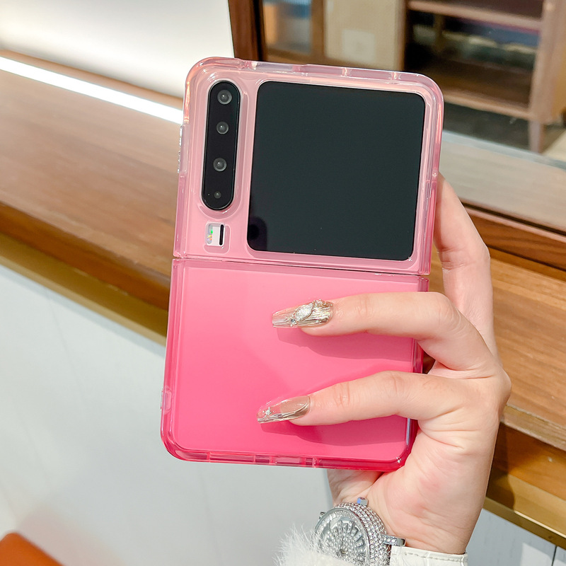 Huawei purax 携帯電話ケースに適したグラデーションローズピンク purax 折りたたみスクリーンボールブレスレット女性の保護カバー|undefined