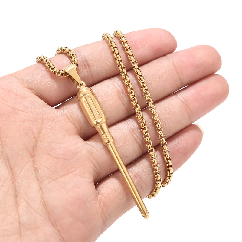 Wholesale Jewelry Retro Scissors Spoon Kitchen Knife 304 Stainless Steel Plating display picture 8