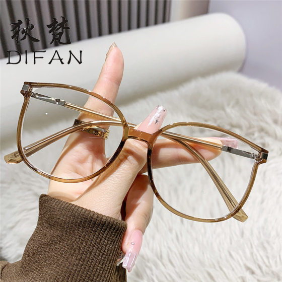 Cross-border large-frame fashion anti-blue light reading glasses for the elderly without makeup flash diamond all-match flat mirror for women reading glasses
