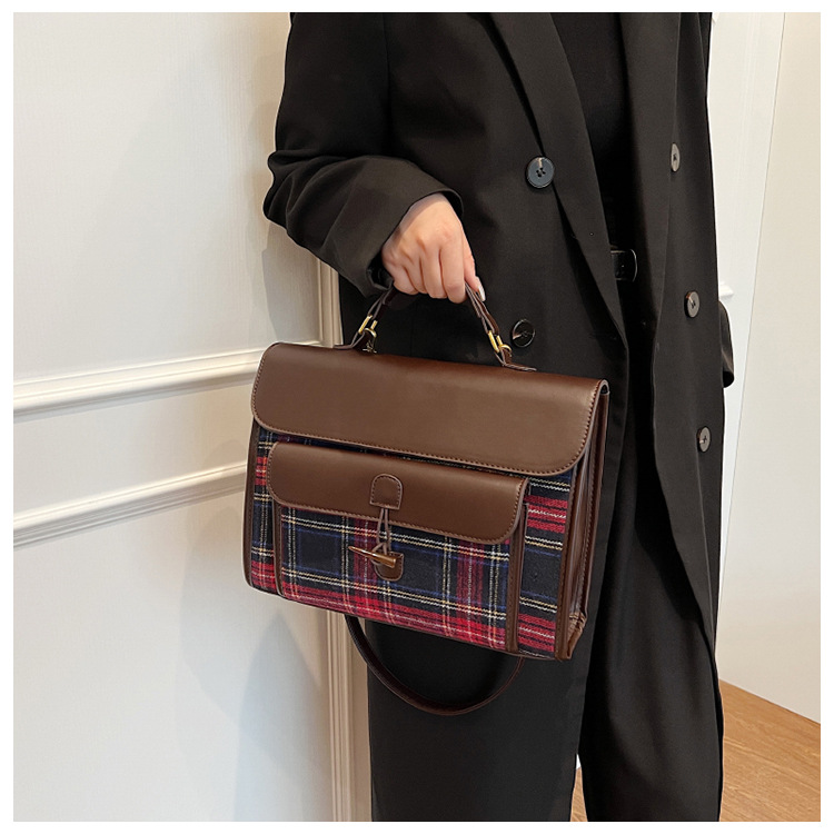 Naiste ruuduline crossbody seljakott sügis- ja talvehooajaks_voghion.com