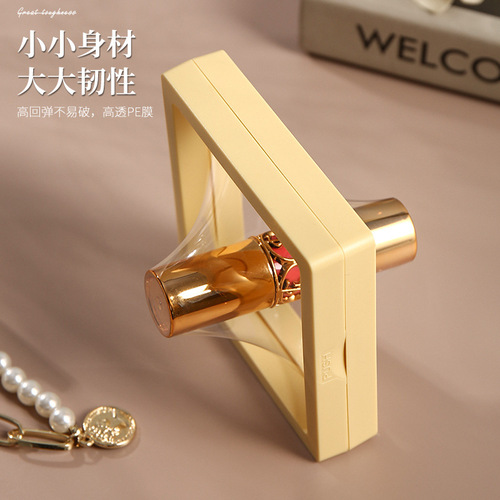 PE film suspended jewelry box bracelet earring hair accessory storage box transparent dustproof display box nail art storage magic