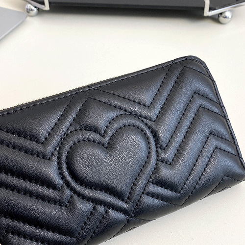 Cross-border  long wallet zipper large capacity wallet clutch bag love large capacity card holder fashion clutch bag