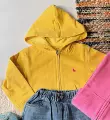 Yellow hooded sweatshirt (in stock)