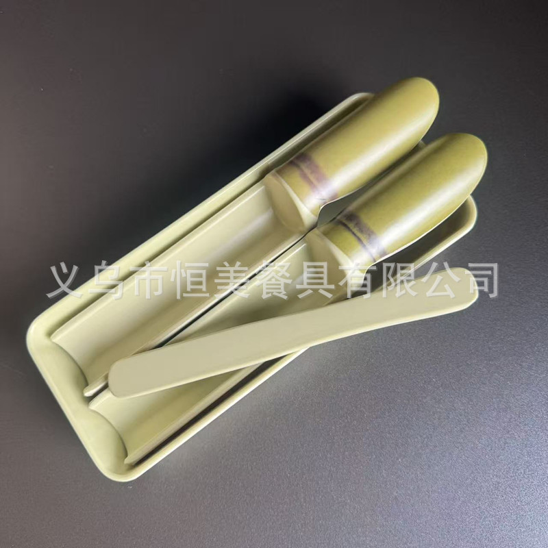 Hot Pot Shrimp Paste Bamboo Tube Melamine Imitation Bamboo Shrimp Paste Mold Commercial Set Non-Moldy Fish Ball Meatball Plate Plate