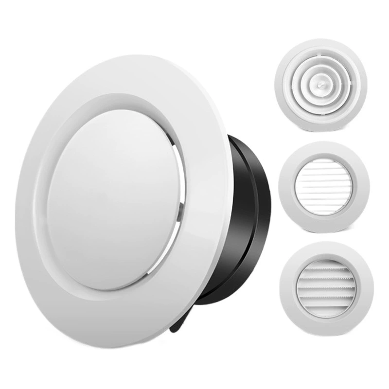 Крытый Новый вентиляционное отверстие круглое пластиковое вентиляционное отверстие центральное кондиционирование воздуха вытяжное отверстие регулируемый объем воздуха Выход ABS