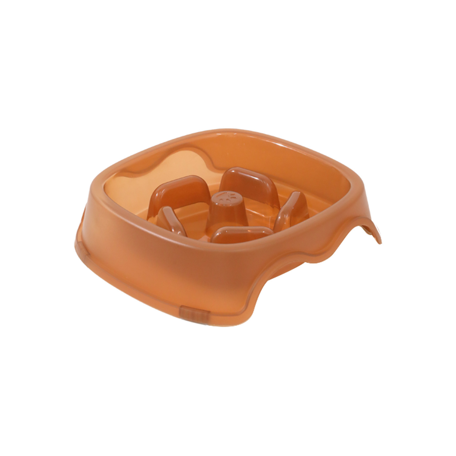 Spot wholesale tazón para gatos cuadrado semipermeable para mascotas, antideslizante, anti-asfixia, tazón de comida lenta para mascotas, tazón para perros de agua potable