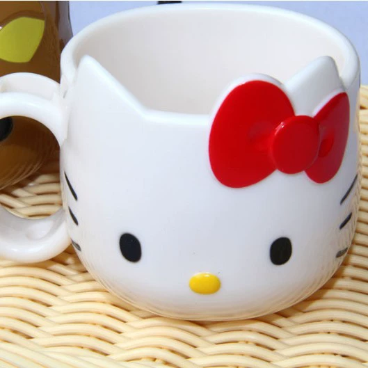 Стакан Cartoon Cup (KT) для завтрака молочный кофе, пластик, 101–200 мл, 11×7.5×7 см