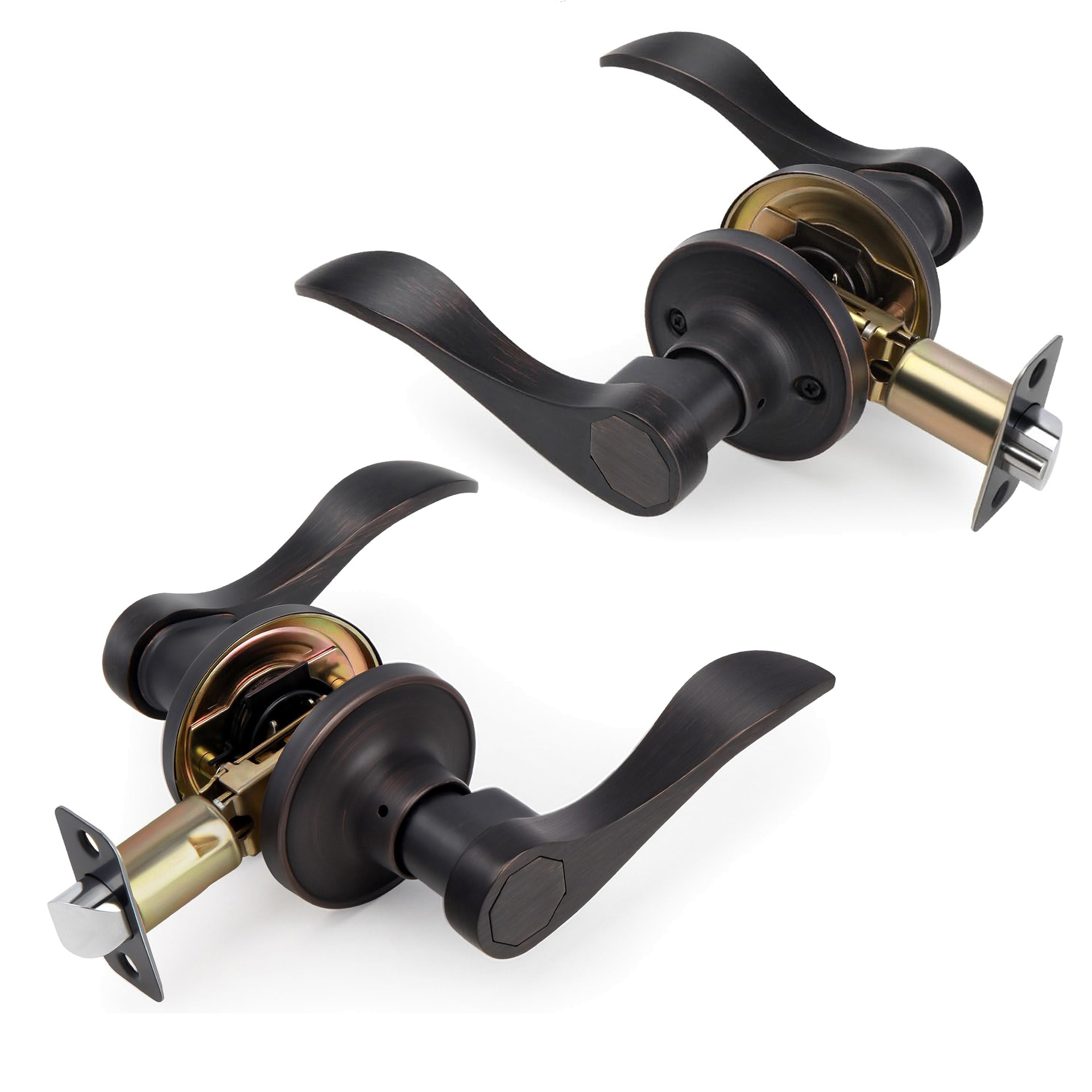 채널 기능 샌드 브론즈 Passage/Hall Satin Oil Rubbed Bronze