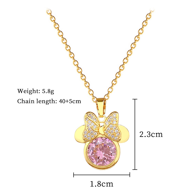 Edle Strass-halskette Für Damen Aus Titanstahl_voghion.com