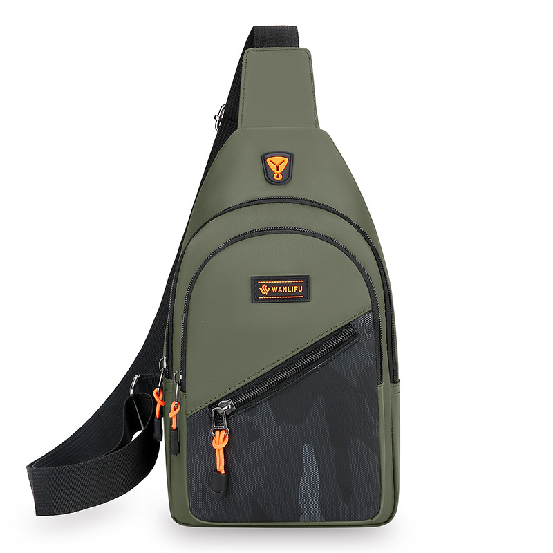 Bolso de pecho de hombre de tela Oxford de estilo nuevo al por mayor transfronterizo 2024 tendencia de moda bolso de mensajero de deporte al aire libre bolso de hombro de hombre