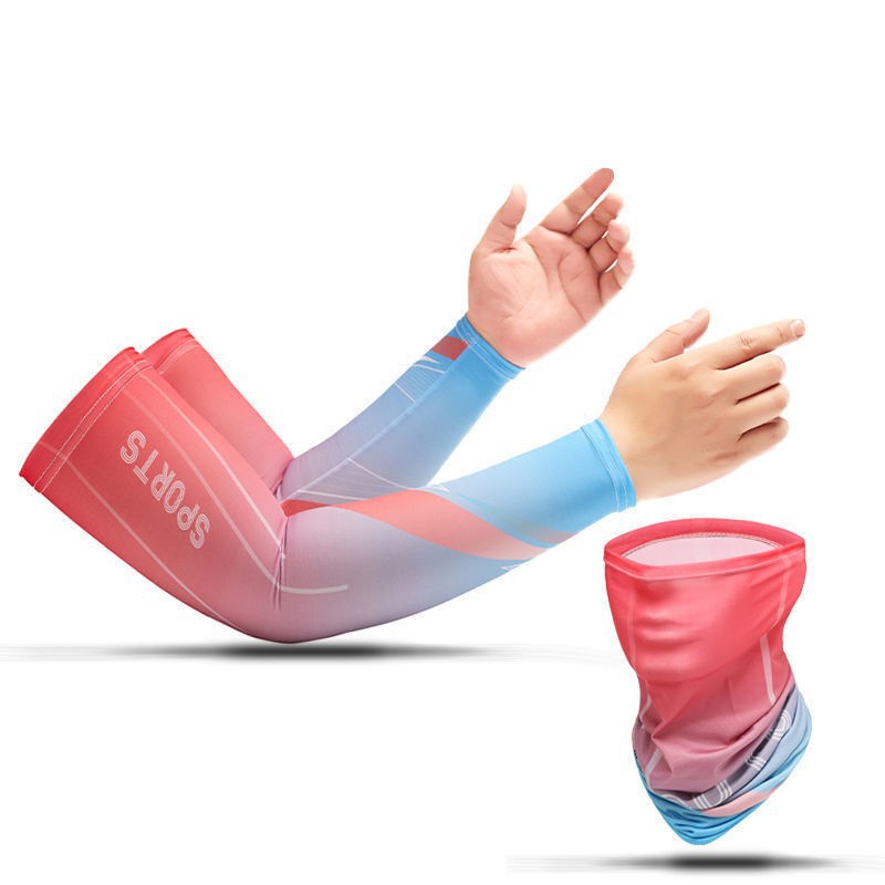 Manga de hielo de protección solar manga hombres y mujeres manga de mano de seda de hielo protección del brazo protección solar verano guantes delgados