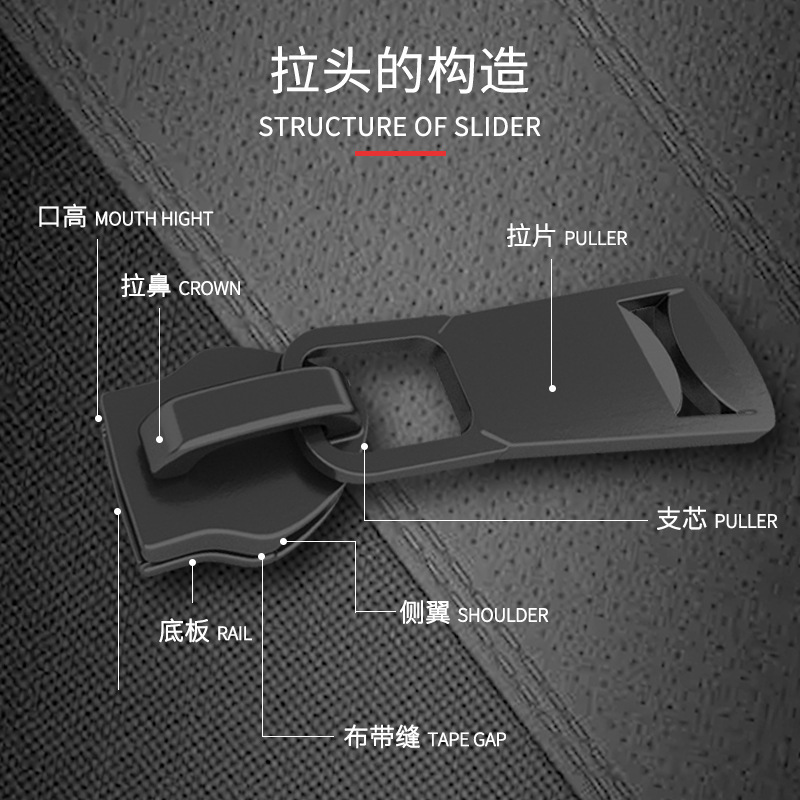 バッグ樹脂シリカゲルプルヘッド金物万能ペンダント3号ナイロン5号部品金属ファスナー5号|undefined