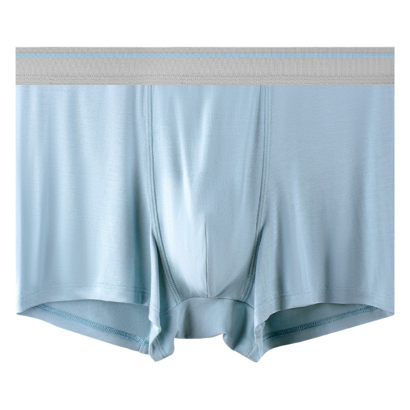 Ropa interior de los hombres de seda de hielo de verano 60 seda de mora cómoda transpirable Mediados de cintura boxeadores de punto ropa interior de los hombres al por mayor