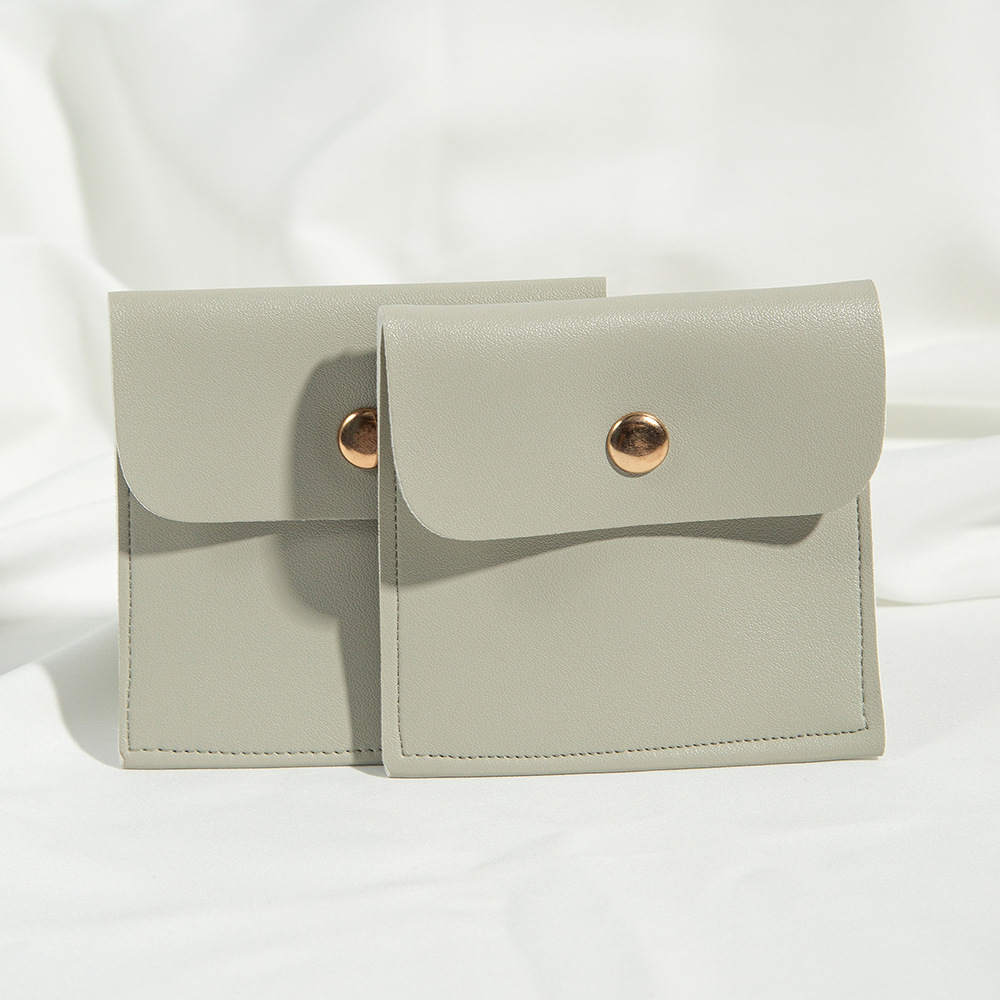 10g Weight Jewelry Packaging Bags Classification 1 Piece Quantity Daily Occasion Pu Leather Material Solid Color Pattern Simple Style Style 1 Piece Pu Leather Simple Style Daily Solid Color Jewelry Packaging Bags 9