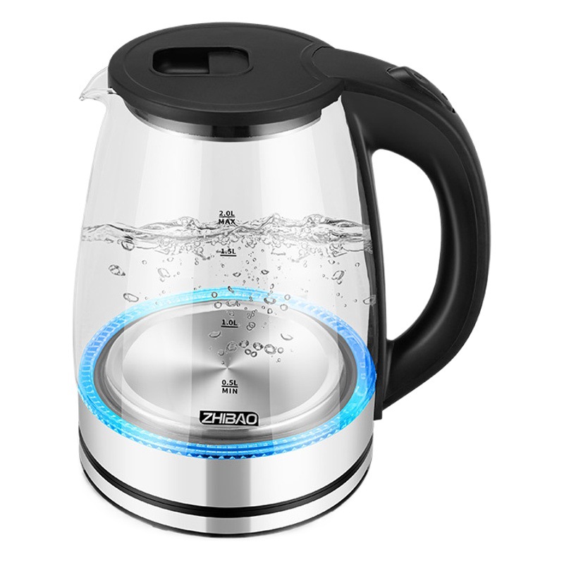 Hervidor eléctrico de vidrio 1.8L – 110V – Estándar europeo y americano