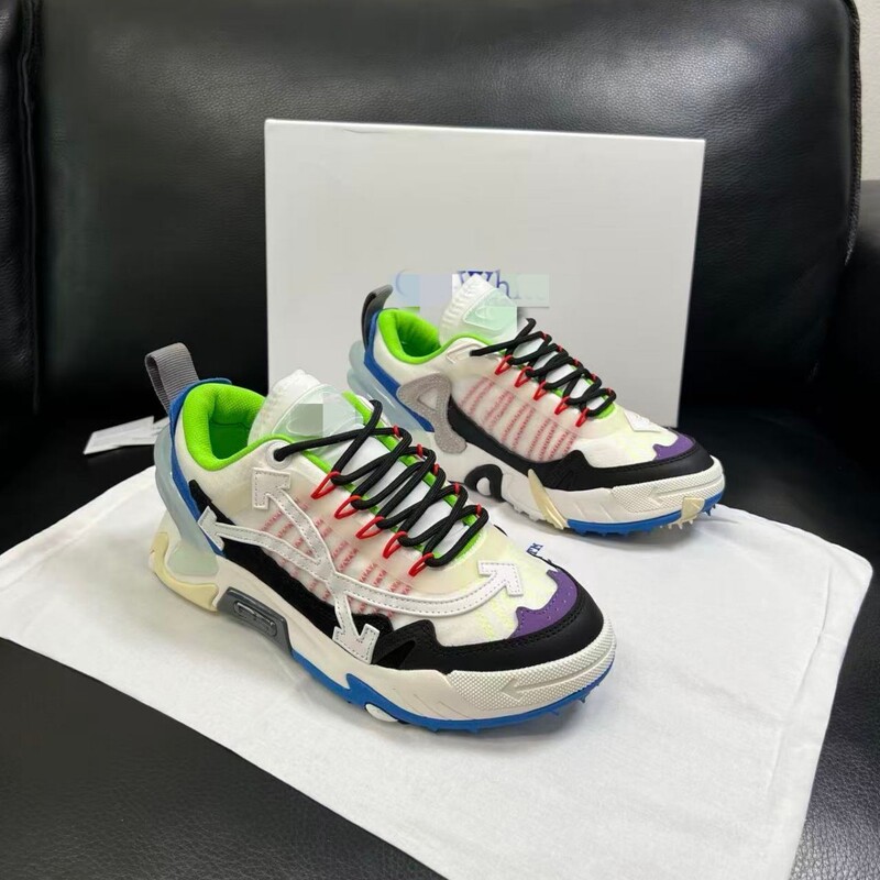 Cross-border export OFF-White dad shoes, double-arrow design, unisex, versatile, retro, fashionable, height-increasing, for sports and running Cross-border export OFF-White dad shoes, double-arrow design, unisex, versatile, retro, fashionable, height-increasing, for sports and running