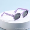 Macaron purple gray slices