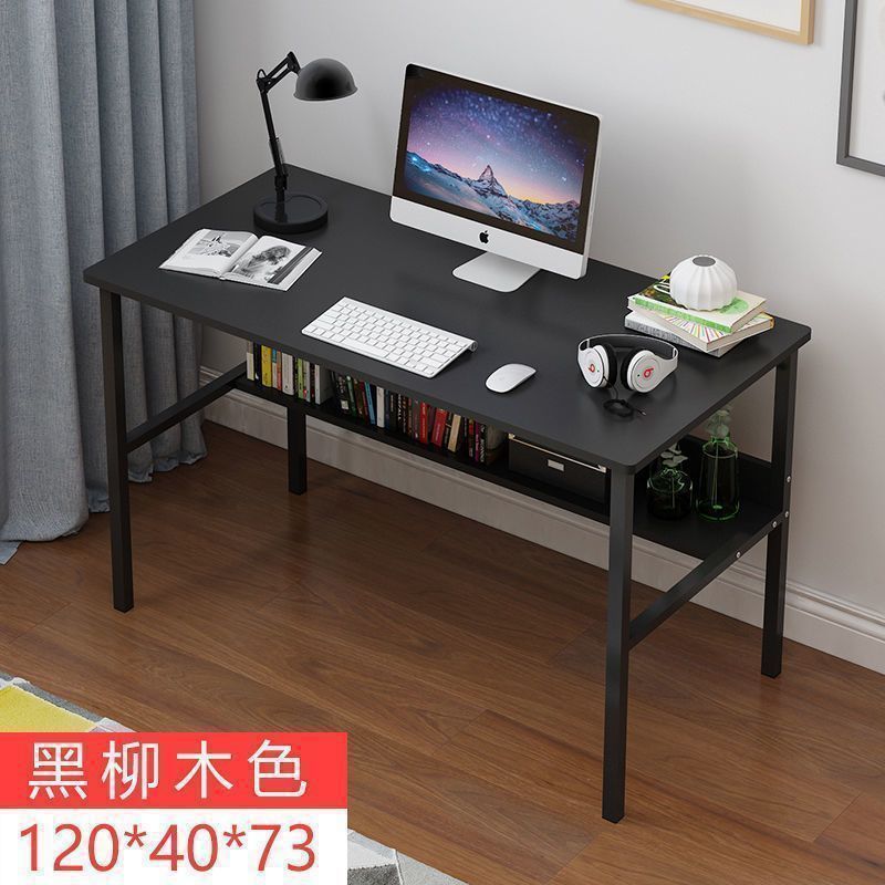 [클리어런스 모델 : 120cm ] 블랙 버드나무 컬러 테이블]